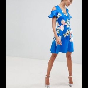 Ted Baker ambre harmony cold shoulder dress